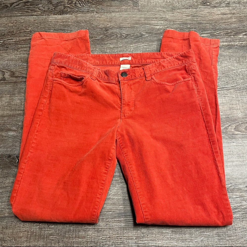 Jcrew autumn corduroy slim-straight jeans preppy hippie